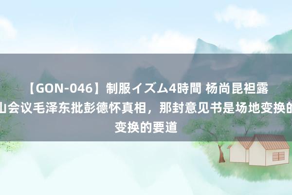 【GON-046】制服イズム4時間 杨尚昆袒露：庐山会议毛泽东批彭德怀真相，那封意见书是场地变换的要道