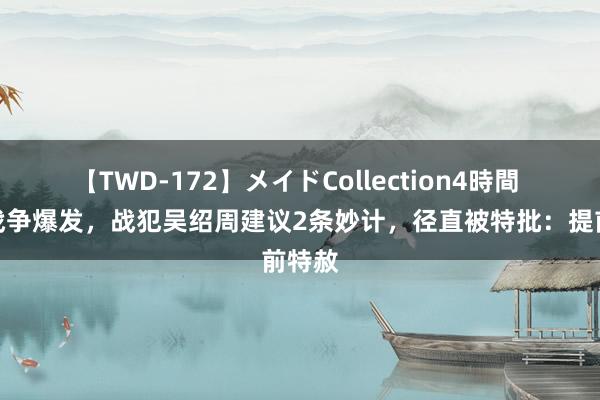 【TWD-172】メイドCollection4時間 朝鲜战争爆发，战犯吴绍周建议2条妙计，径直被特批：提前特赦