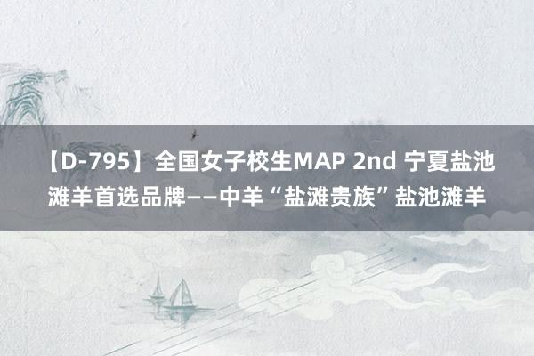 【D-795】全国女子校生MAP 2nd 宁夏盐池滩羊首选品牌——中羊“盐滩贵族”盐池滩羊