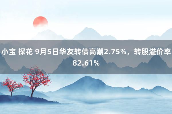 小宝 探花 9月5日华友转债高潮2.75%，转股溢价率82.61%